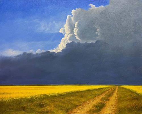 Canola in Bloom by Ted Raftery